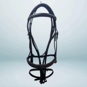 Walf Exports Economic Leather Bridle with Web Reins