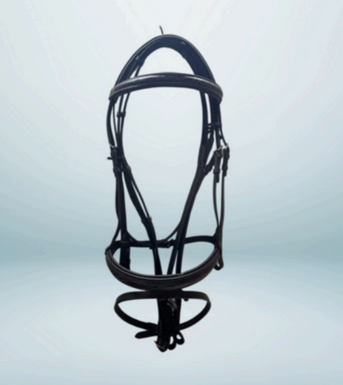 Walf Exports Economic Leather Bridle with Web Reins