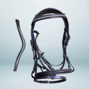 Walf Exports Leather Bridle with Leather / Web Reins