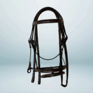Walf Exports Leather Bridle with Leather Reins