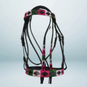 Walf Exports Leather Polo Bridle with Leather Reins