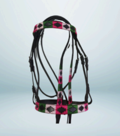 Walf Exports Leather Polo Bridle with Leather Reins