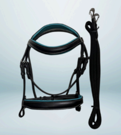 Walf Exports Leather Polo Bridle With Leather Reins