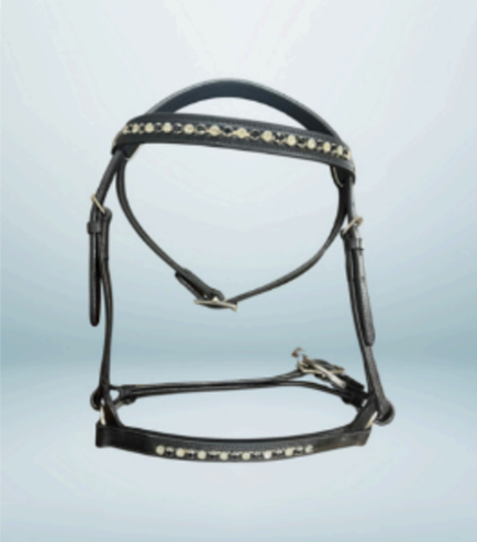 Walf Exports Leather Bridle With Leather/Web Reins