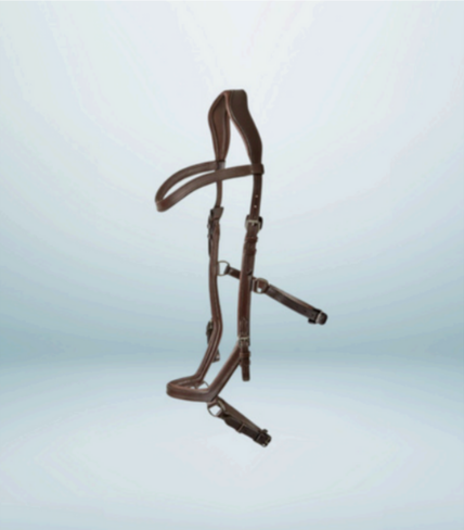 Walf Exports Leather Bridle With Leather Reins