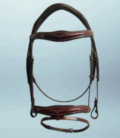 Walf Exports Leather Bridle With Leather Reins