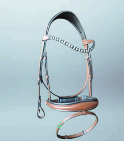 Walf Exports Leather Bridle With Leather Reins