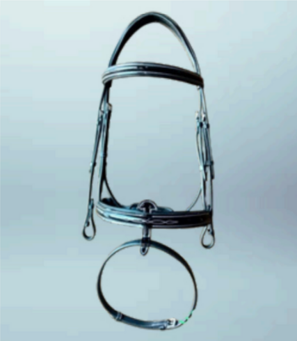 Walf Exports Leather Bridle With Leather Reins