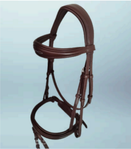 Walf Exports Leather Bridle With Leather Reins