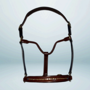 Walf Exports Leather Padded Halter With Stones
