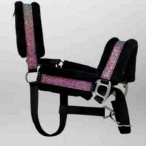 Walf Exports Fluffy Horse Halter With Glitter Ribbon