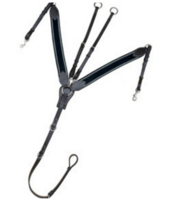 Walf Exports Leather 3-Point Breast Plate