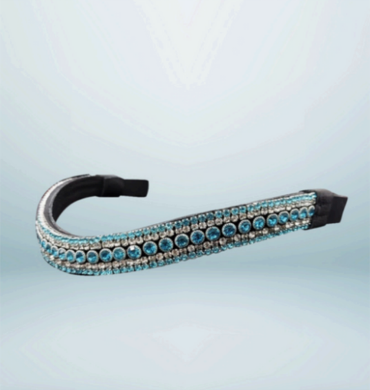 Walf Exports Browband With Embedded Crystals Design