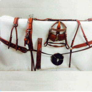 Walf Exports Oil Pull-Up Leather Harness Set