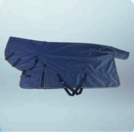 Walf Exports 600D Polyester 200G Fill Combo Rug Navy Blue Binding