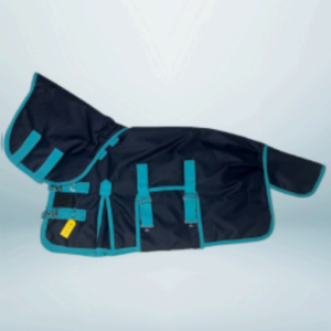 Walf Exports Miniature 1200D No Fill Polyester Combo Rug Navy With Black