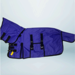 Walf Exports Miniature 1200D 50G Fill Polyester Combo Rug Purple With Black