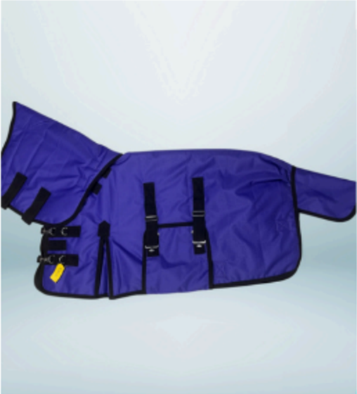 Walf Exports Miniature 1200D 50G Fill Polyester Combo Rug Purple With Black