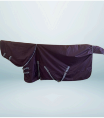 Walf Exports 1200D 350G Fill Polyester Combo Rug Black With Purple (Copy)