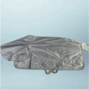 Walf Exports 1680D Polyester 300G Fill Combo Rug Grey / White Binding