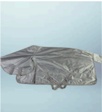 Walf Exports 1680D Polyester 300G Fill Combo Rug Grey / White Binding