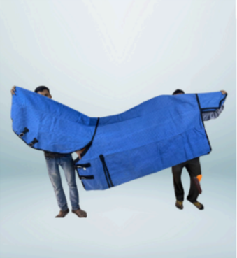 Walf Exports 200Z Unlined Canvas Combo Rug Blue With Black