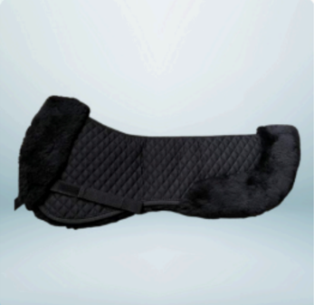 Walf Exports English Fur Half Saddle Pad With Faux Fur
