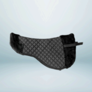 Walf Exports English Close Contact Half Saddle Pad With Faux Fur