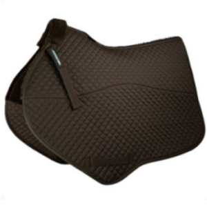 English Close Contact Saddle Pad With Faux Fur