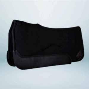Walf Exports Western Black Contoured Shape Saddle Pad