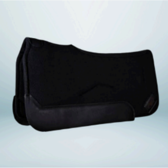 Walf Exports Western Black Contoured Shape Saddle Pad