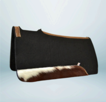 Walf Exports Western Cowhide Accent Saddle Pad