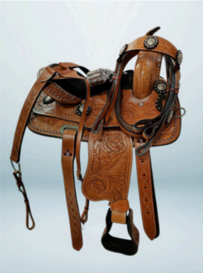 Walf Exports Leather Western Reining Saddle