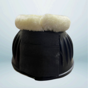 Walf Exports Velcro Closure Rubber Bell Boots with Fur